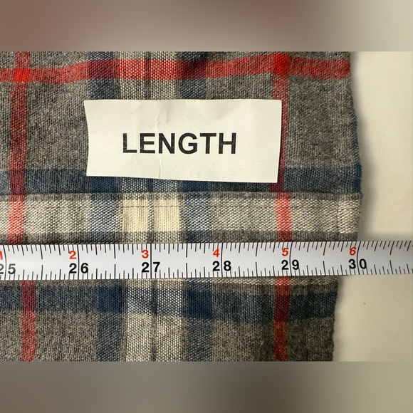 J Crew Mercantile Flex Men’ M Blue GRY Red Mid-Wt.  Flannel Cabincore Lumberjack - Picture 11 of 11